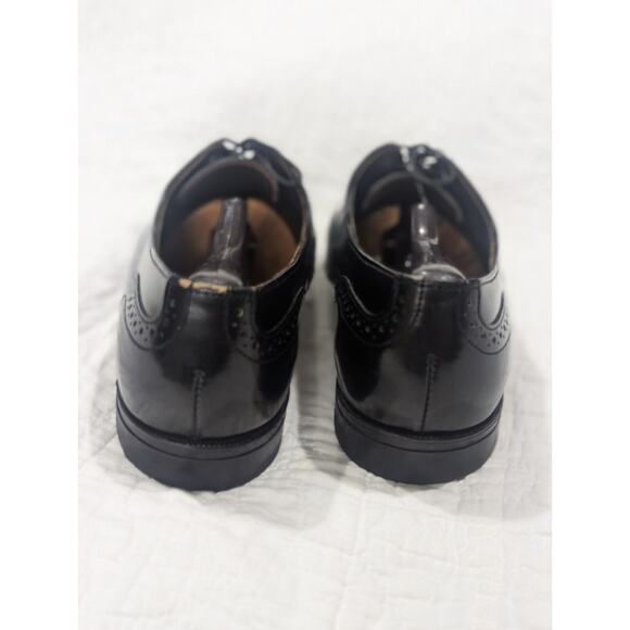 Mens Dexter Wingtip Shoes Made In USA Sz 10.5 M Black - Picture 8 of 10